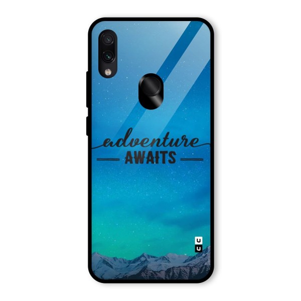 Adventure Awaits Glass Back Case for Redmi Note 7