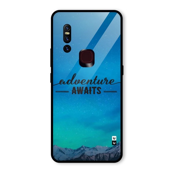 Adventure Awaits Glass Back Case for Vivo V15