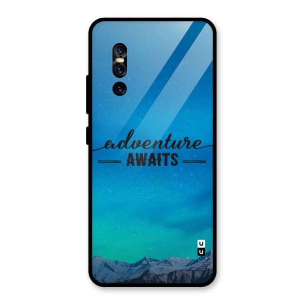 Adventure Awaits Glass Back Case for Vivo V15 Pro