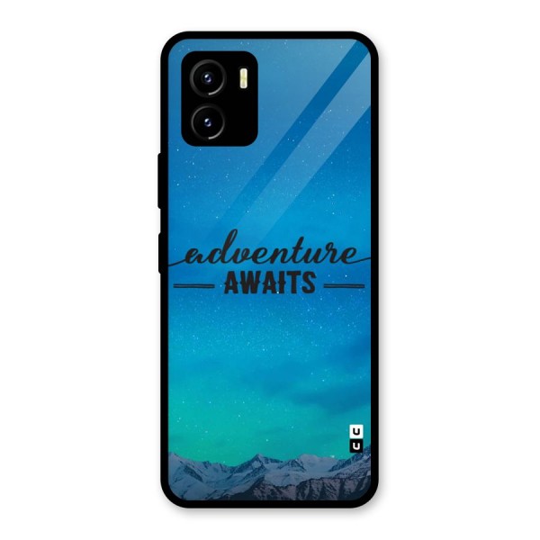 Adventure Awaits Glass Back Case for Vivo Y15s