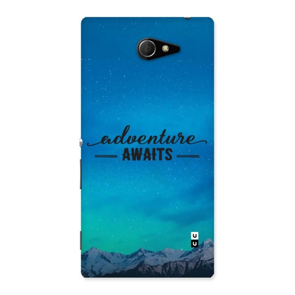 Adventure Awaits Back Case for Xperia M2