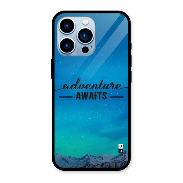 Adventure Awaits Glass Back Case for iPhone 13 Pro