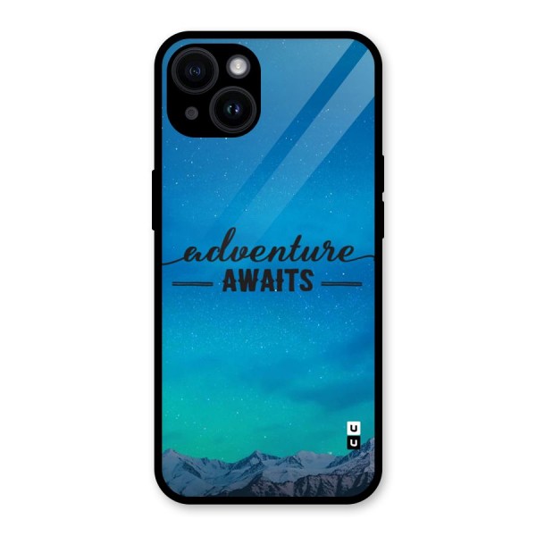 Adventure Awaits Glass Back Case for iPhone 14