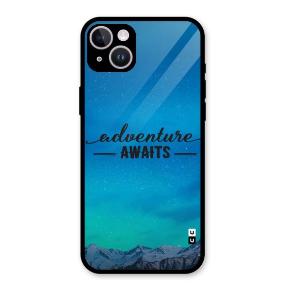 Adventure Awaits Glass Back Case for iPhone 14 Plus