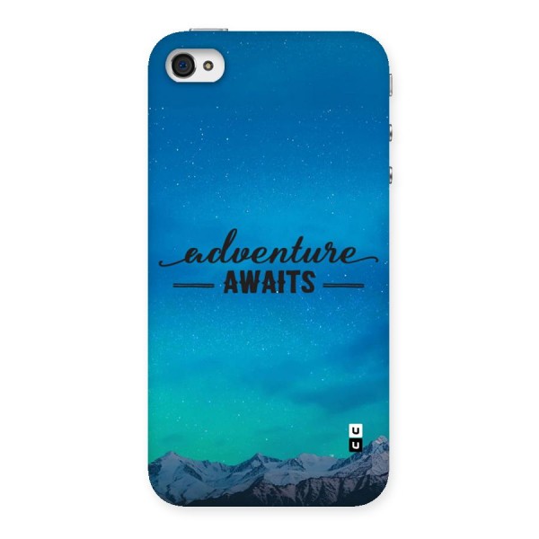 Adventure Awaits Back Case for iPhone 4 4s