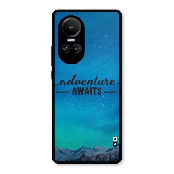 Adventure Awaits Metal Back Case for Oppo Reno10 Pro