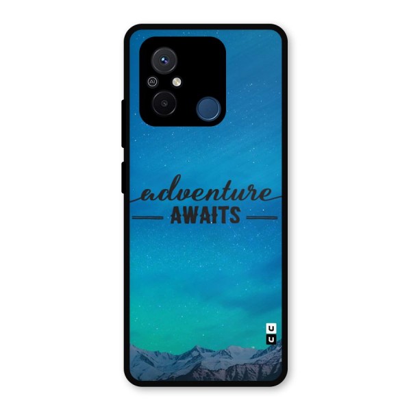 Adventure Awaits Metal Back Case for Poco C55