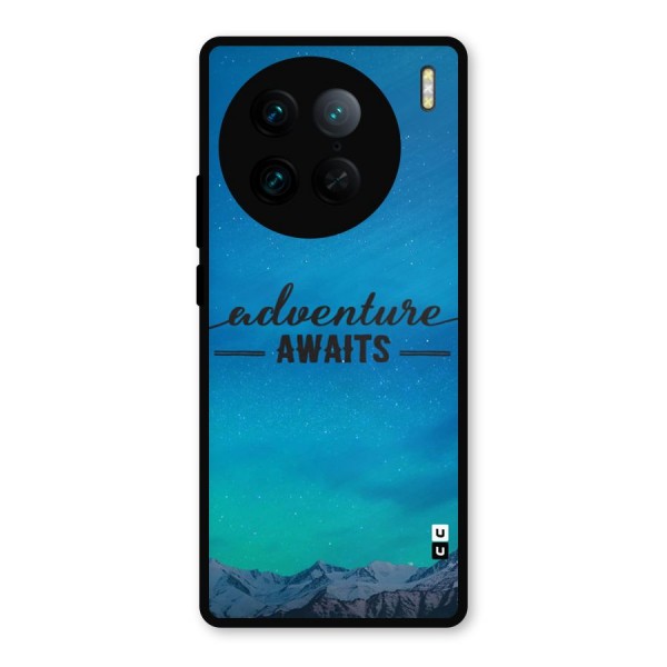 Adventure Awaits Metal Back Case for Vivo X90 Pro