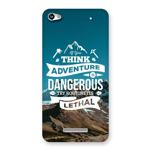 Adventure Dangerous Lethal Back Case for Micromax Hue 2