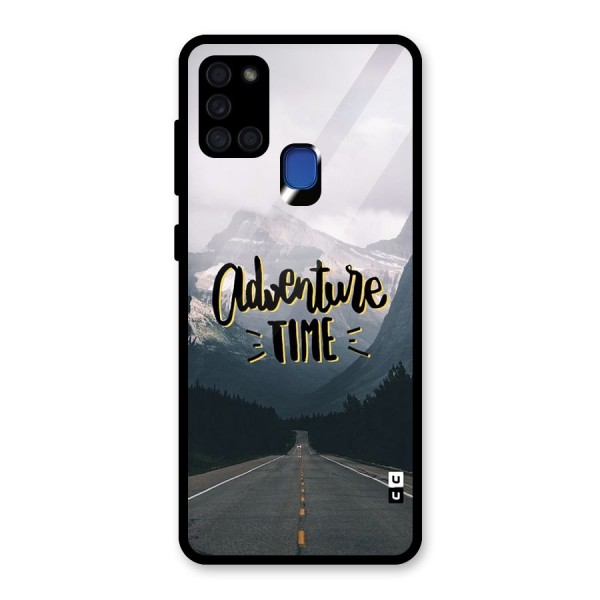 Adventure Time Glass Back Case for Galaxy A21s