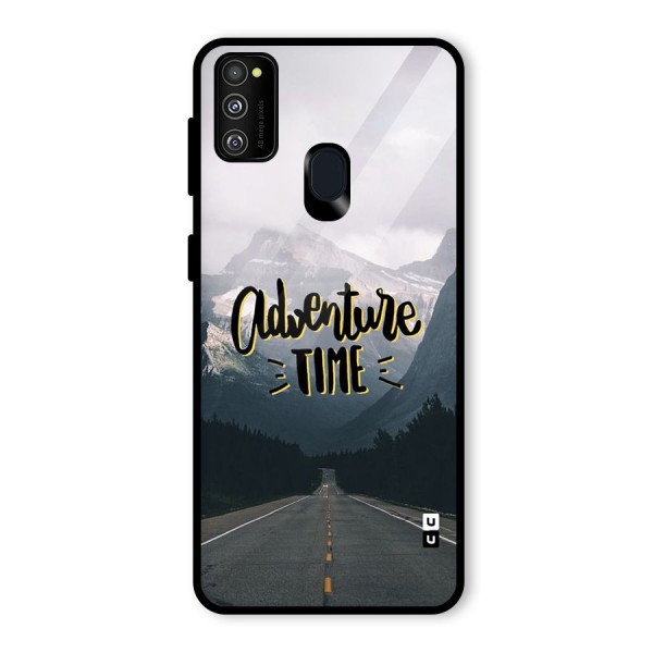 Adventure Time Glass Back Case for Galaxy M21