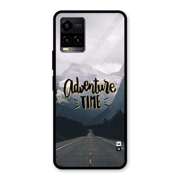 Adventure Time Glass Back Case for Vivo Y21A