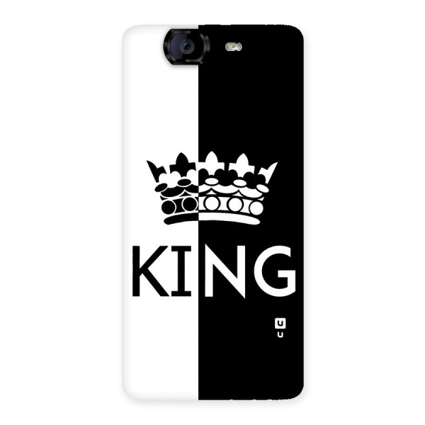 Aesthetic Crown King Back Case for Canvas Knight A350