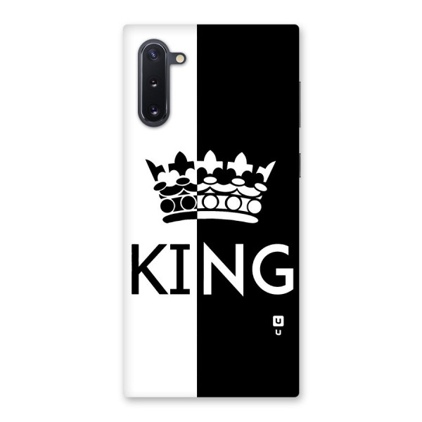 Aesthetic Crown King Back Case for Galaxy Note 10