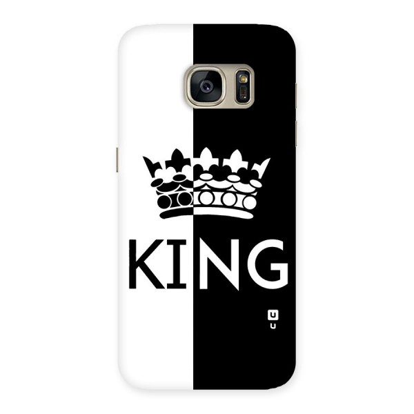 Aesthetic Crown King Back Case for Galaxy S7