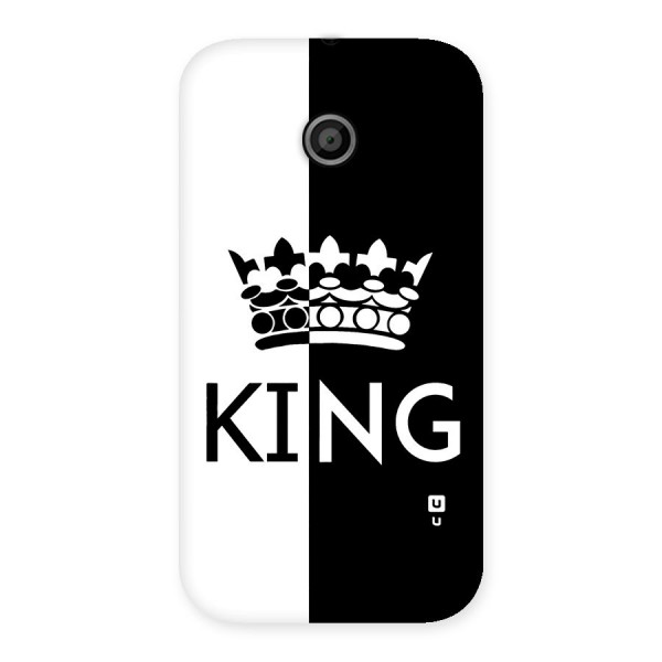 Aesthetic Crown King Back Case for Moto E