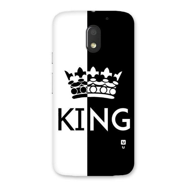 Aesthetic Crown King Back Case for Moto E3 Power