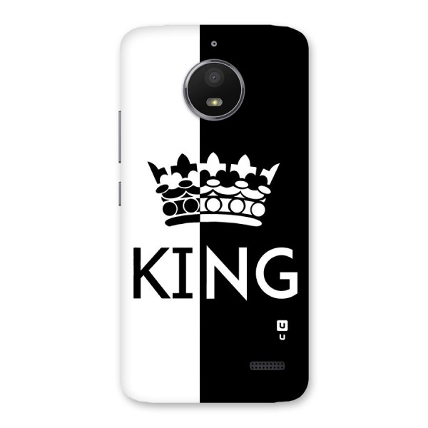 Aesthetic Crown King Back Case for Moto E4