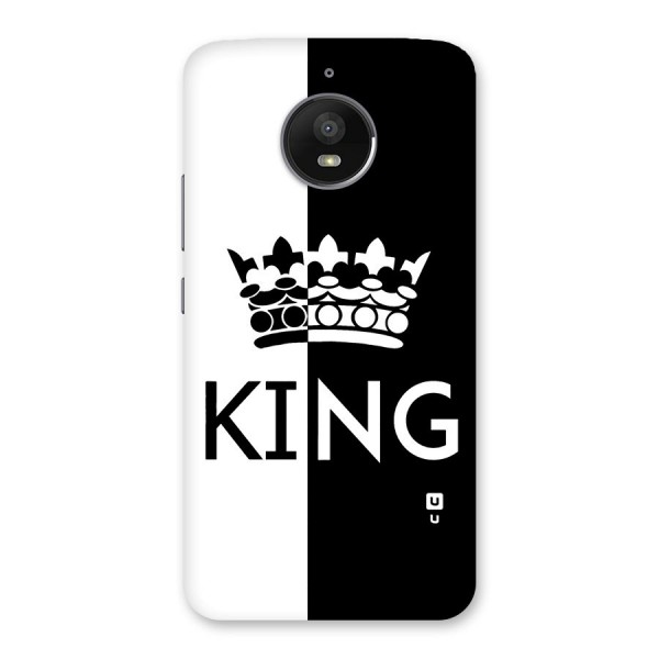 Aesthetic Crown King Back Case for Moto E4 Plus