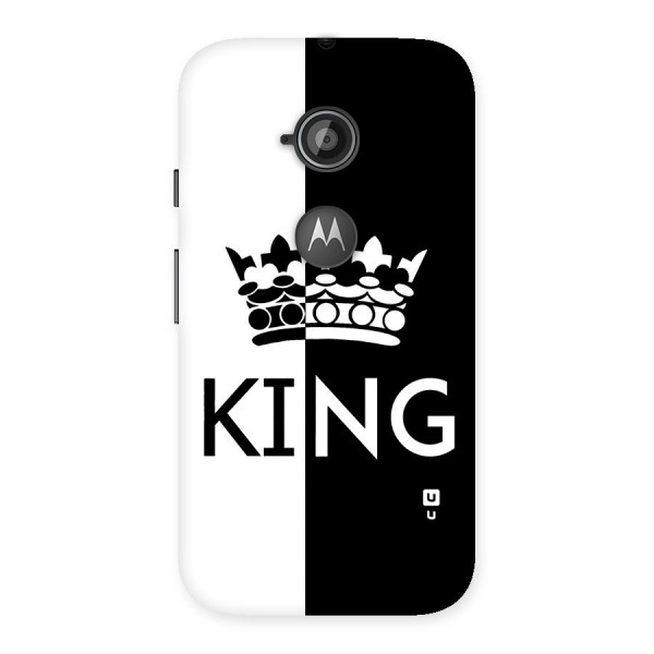 Aesthetic Crown King Back Case for Moto E 2nd Gen