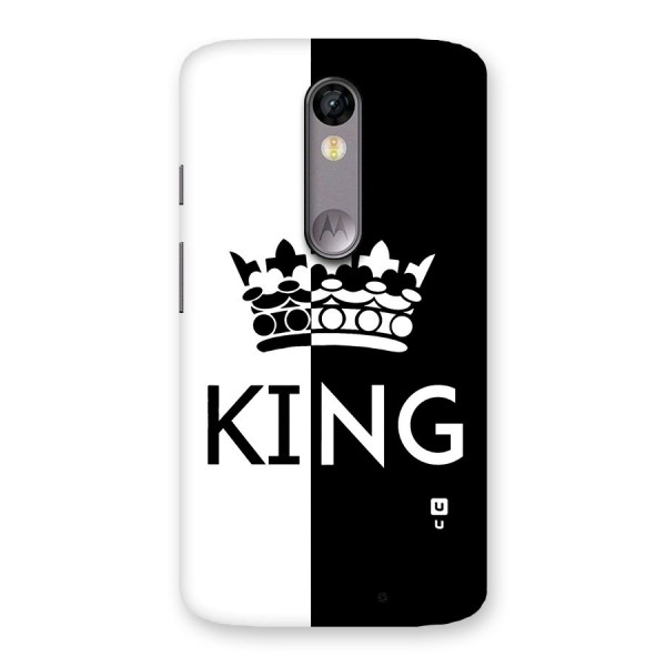 Aesthetic Crown King Back Case for Moto X Force