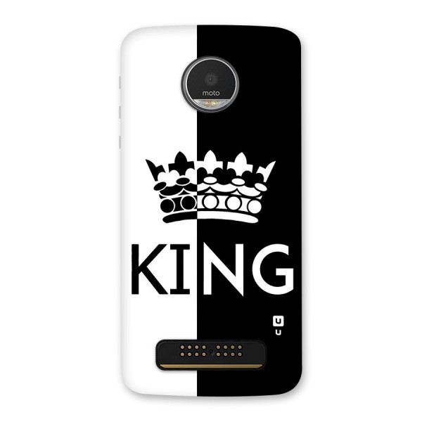 Aesthetic Crown King Back Case for Moto Z Play