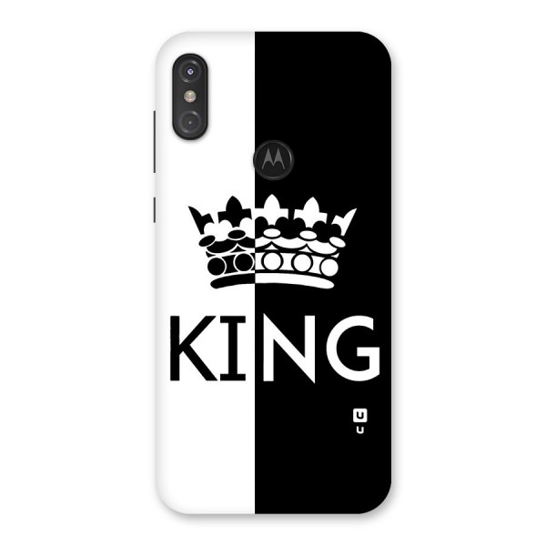 Aesthetic Crown King Back Case for Motorola One Power