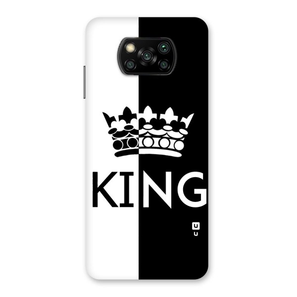 Aesthetic Crown King Back Case for Poco X3