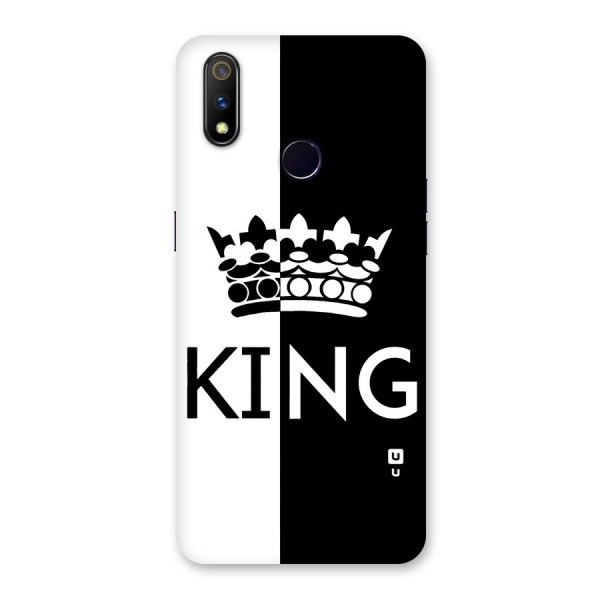 Aesthetic Crown King Back Case for Realme 3 Pro