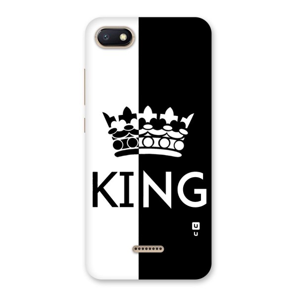 Aesthetic Crown King Back Case for Redmi 6A