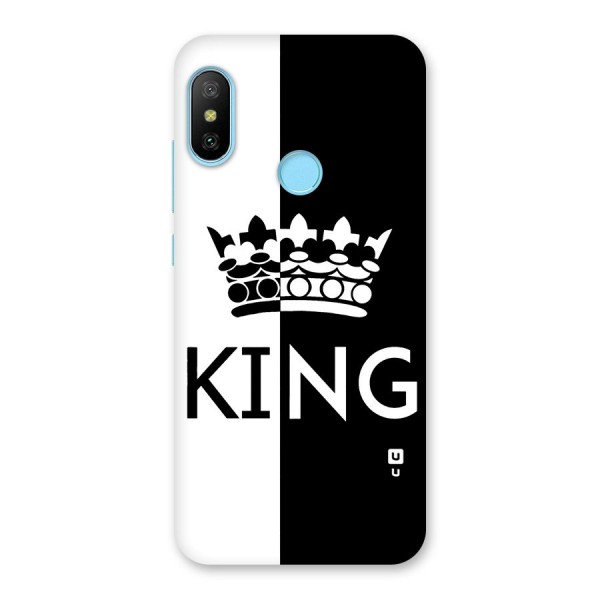 Aesthetic Crown King Back Case for Redmi 6 Pro