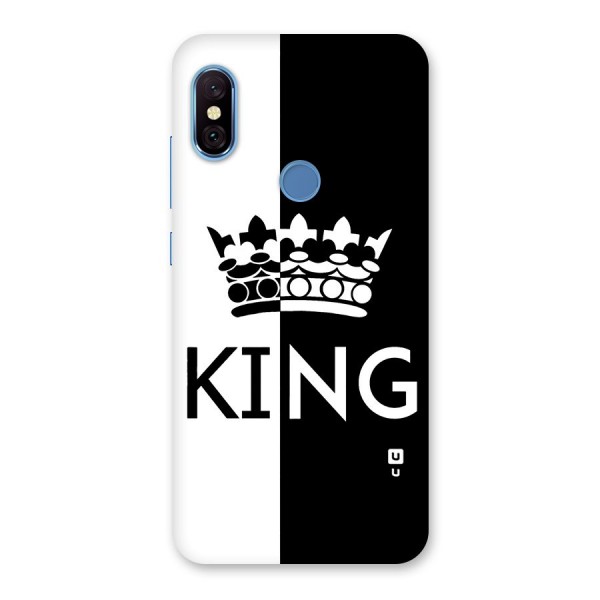 Aesthetic Crown King Back Case for Redmi Note 6 Pro