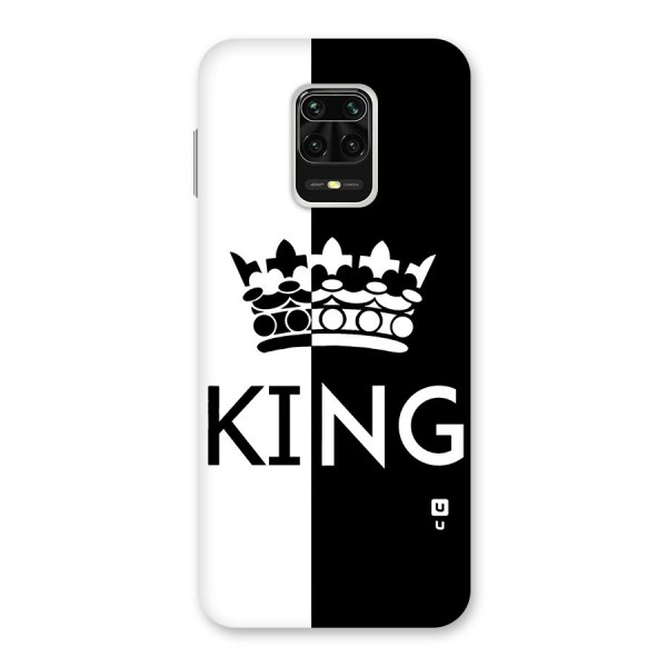 Aesthetic Crown King Back Case for Redmi Note 9 Pro