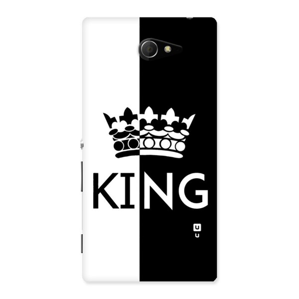 Aesthetic Crown King Back Case for Sony Xperia M2