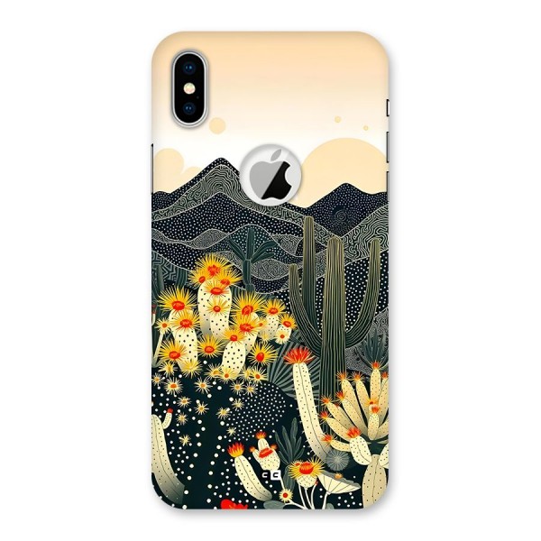 Aesthetic Desert Back Case for iPhone XS Logo Cut