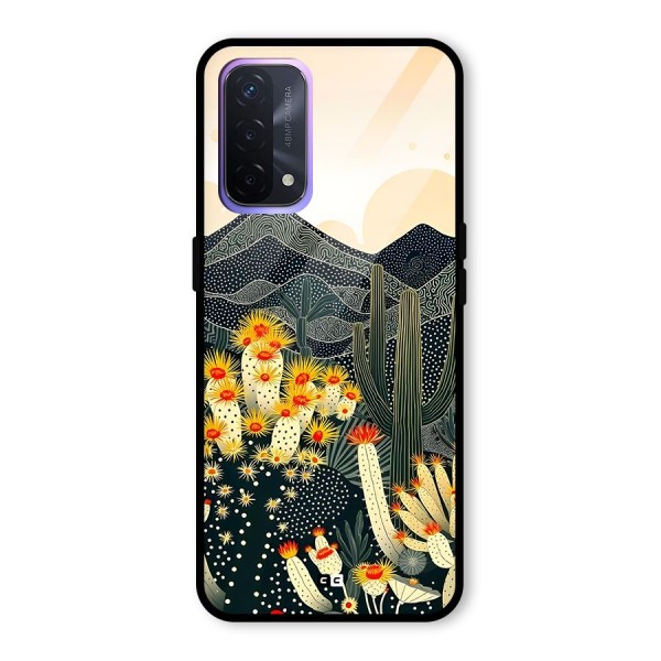 Aesthetic Desert Glass Back Case for Oppo A74 5G