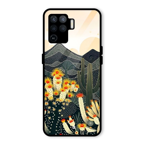 Aesthetic Desert Glass Back Case for Oppo F19 Pro