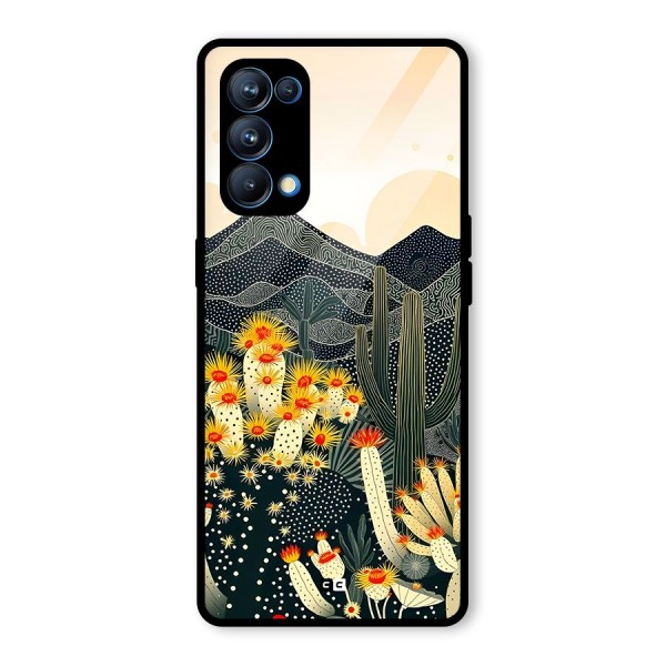 Aesthetic Desert Glass Back Case for Oppo Reno5 Pro 5G