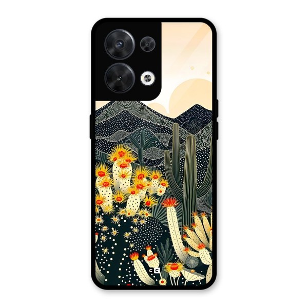 Aesthetic Desert Glass Back Case for Oppo Reno8 5G