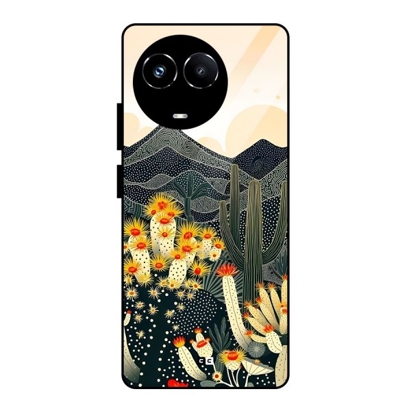 Aesthetic Desert Glass Back Case for Realme 11X