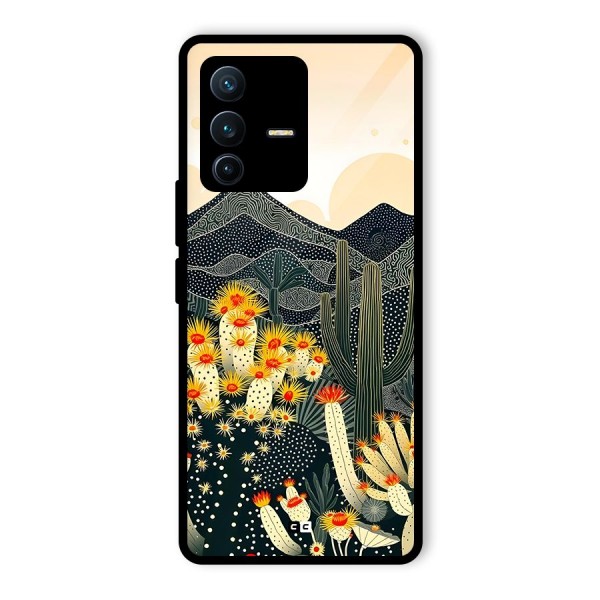 Aesthetic Desert Glass Back Case for Vivo V23 Pro