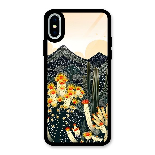 Aesthetic Desert Glass Back Case for iPhone X