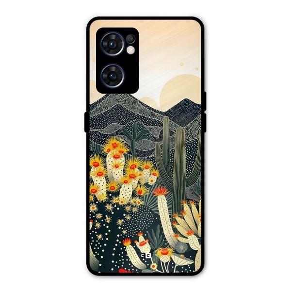 Aesthetic Desert Metal Back Case for Oppo Reno7 5G