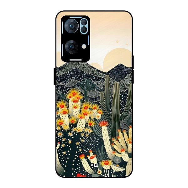 Aesthetic Desert Metal Back Case for Oppo Reno7 Pro 5G