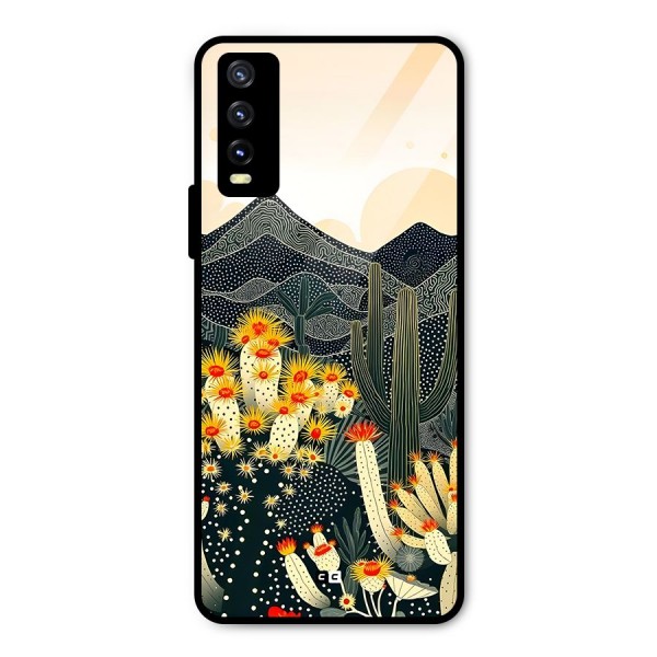 Aesthetic Desert Metal Back Case for Vivo Y20 2021