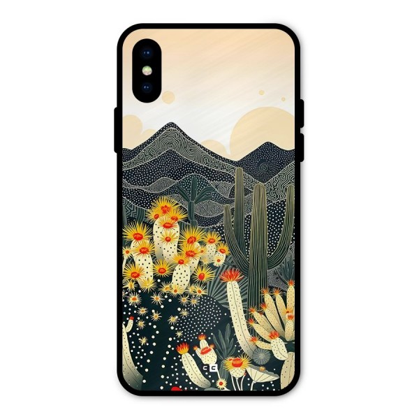 Aesthetic Desert Metal Back Case for iPhone X