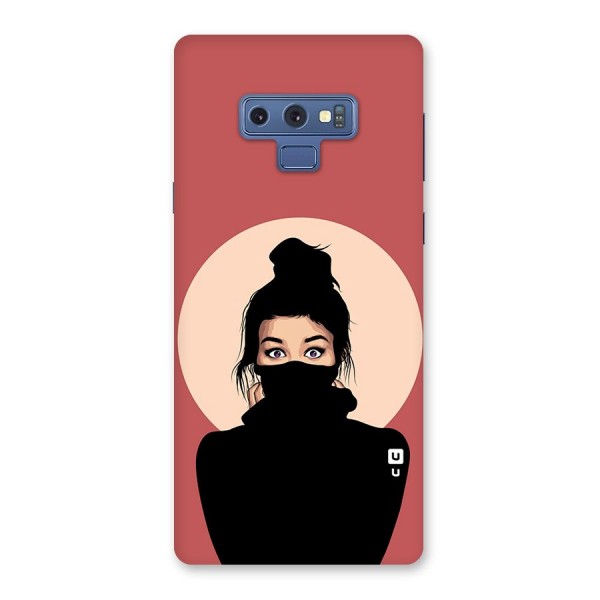 Aesthetic Digital Art Girl Back Case for Galaxy Note 9