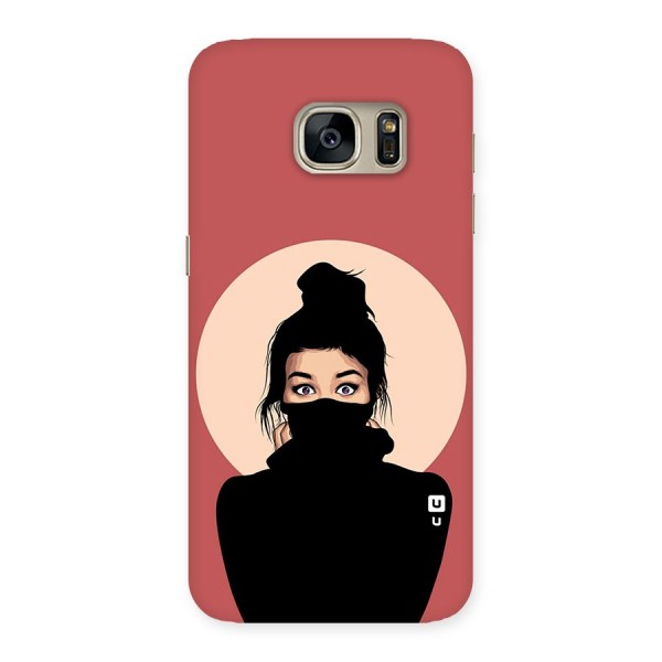 Aesthetic Digital Art Girl Back Case for Galaxy S7