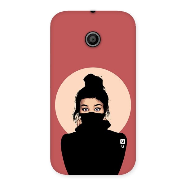 Aesthetic Digital Art Girl Back Case for Moto E