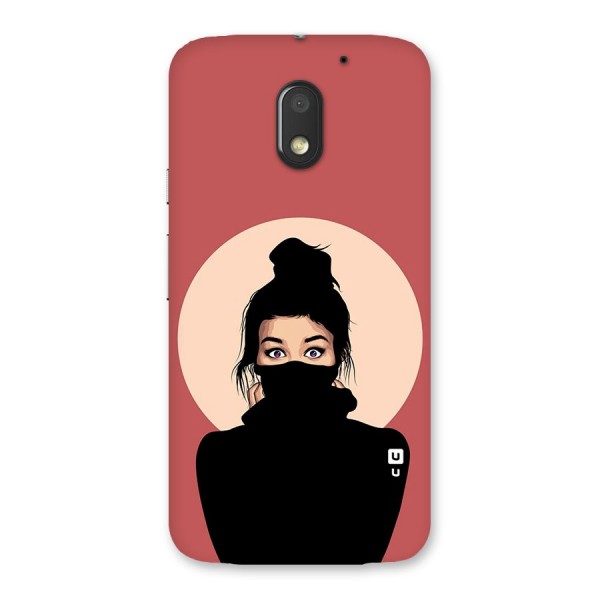 Aesthetic Digital Art Girl Back Case for Moto E3 Power